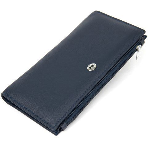 Кожаный кошелек-клатч темно-синій цвета ST Leather SO-19382 SO-19382 фото